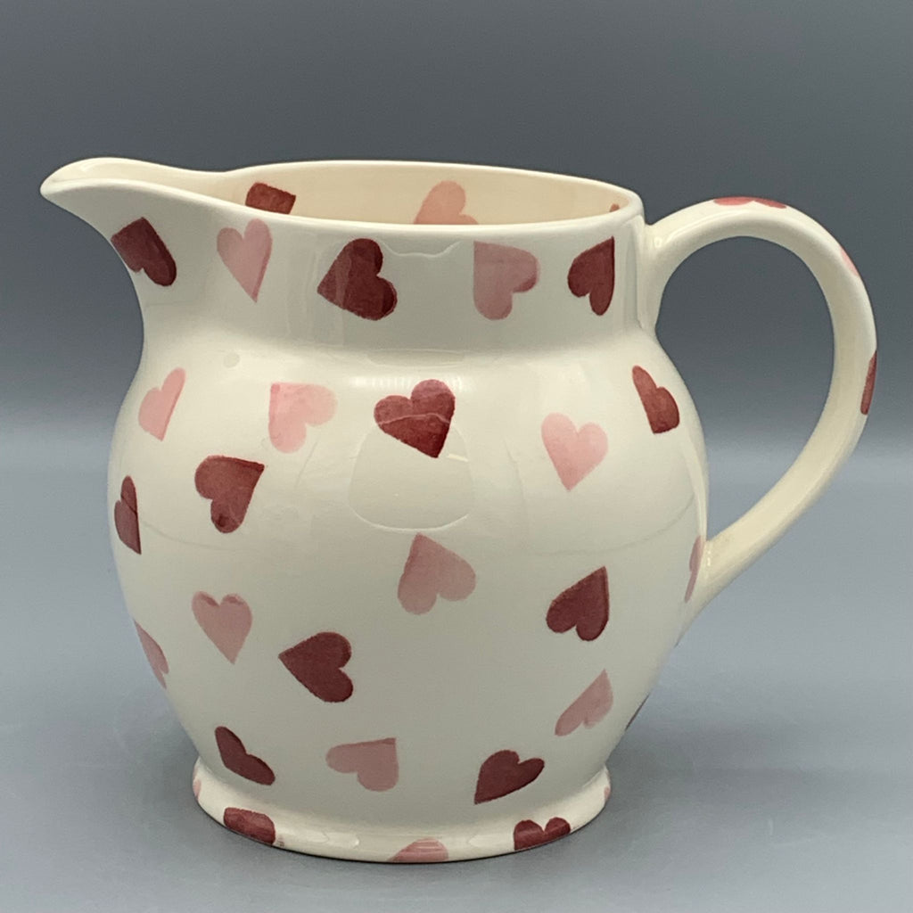 1 1/2 pint jug Pink Hearts