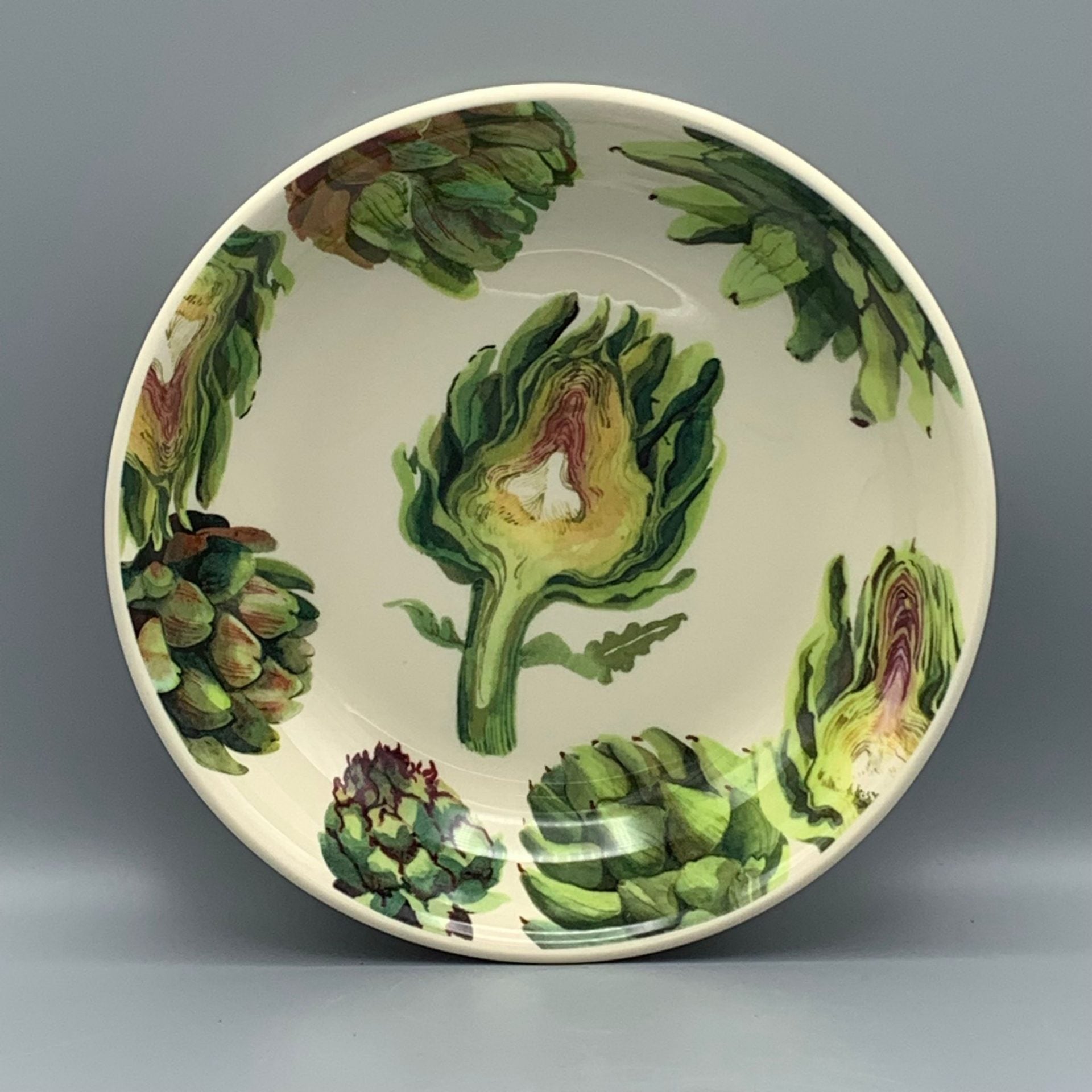 Medium Pasta Bowl Vegetable Garden Artichoke