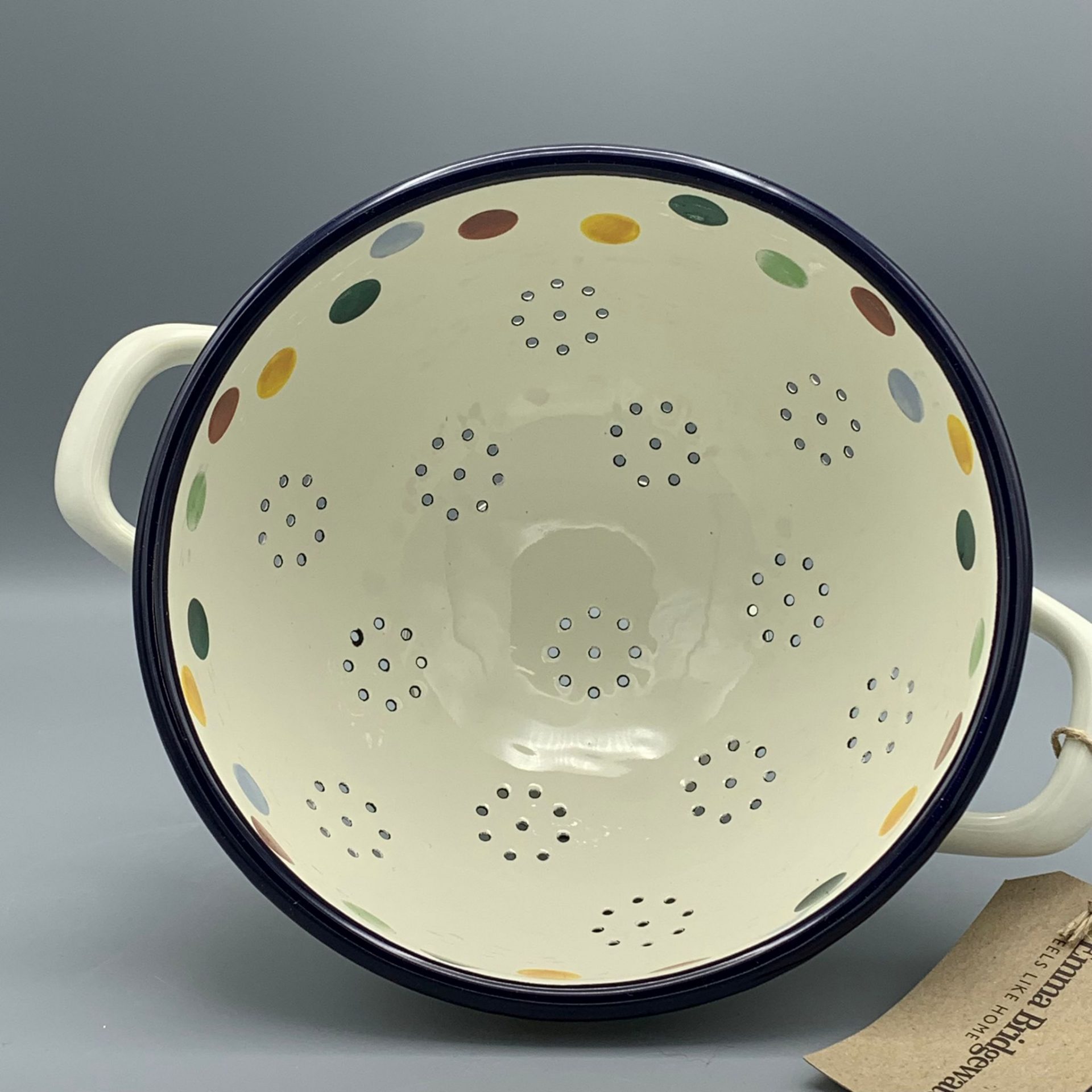 Enamel Collander Polka Dot