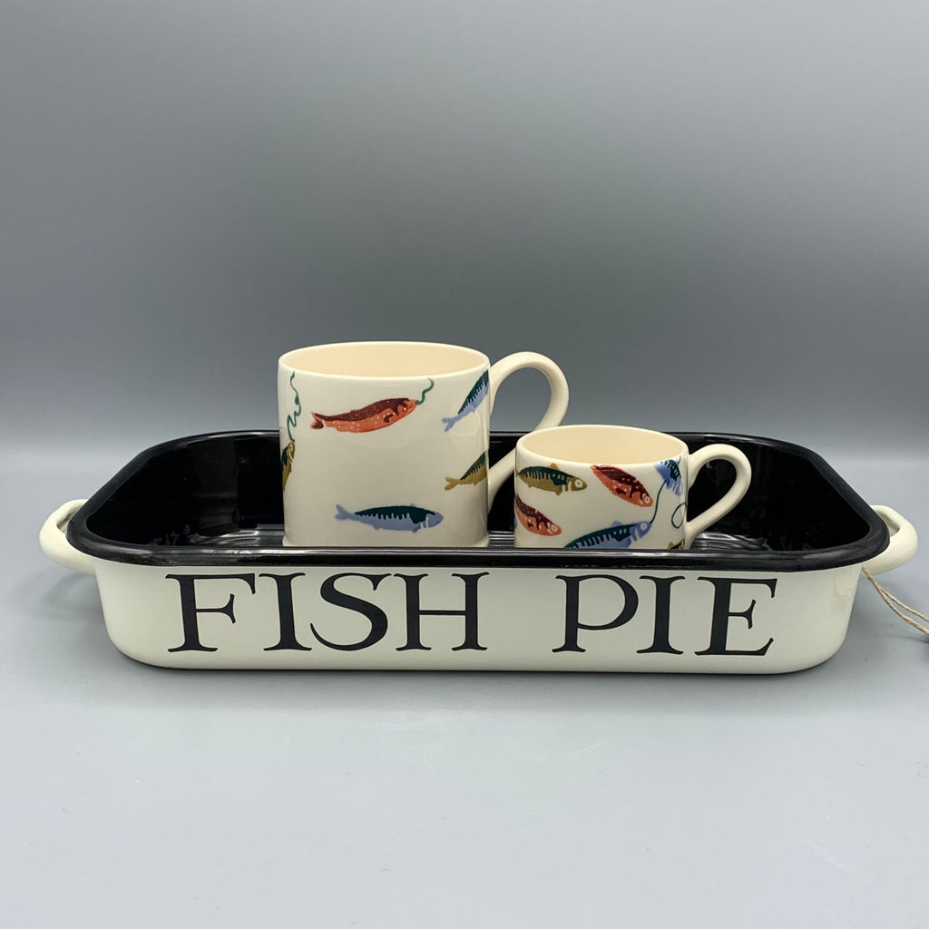 Enamel Roasting Tray 40cm Black Toast