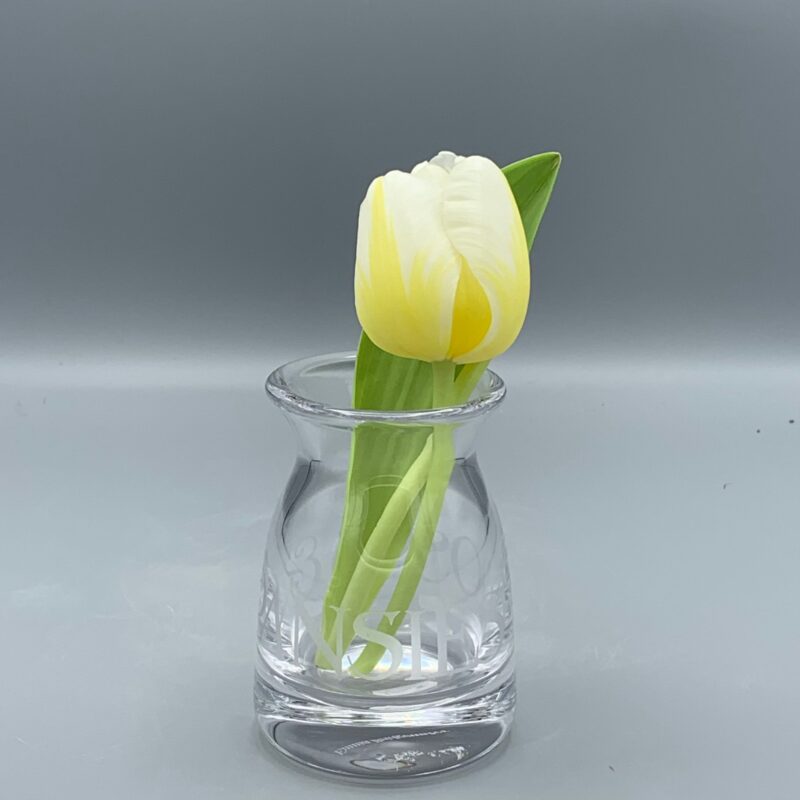 Small Glass Vase Black Toast