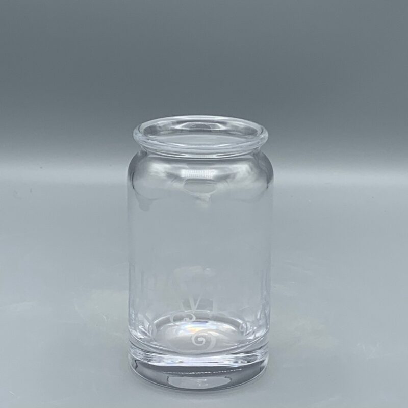 Kleines Einmachglas, Vase, Glas, Schwarzer Toast