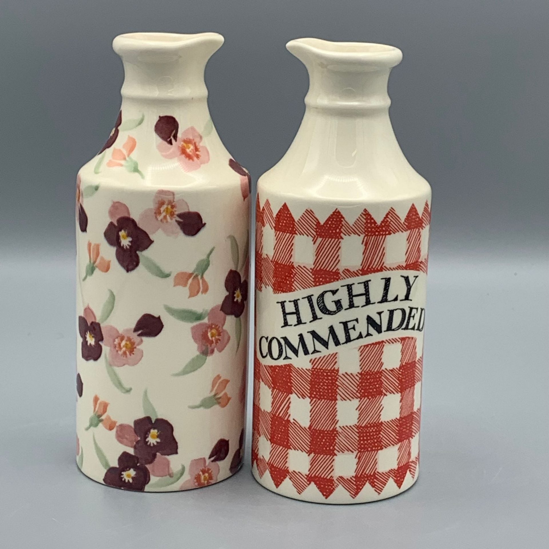 Ingwerbierflasche, rot-weiß kariert