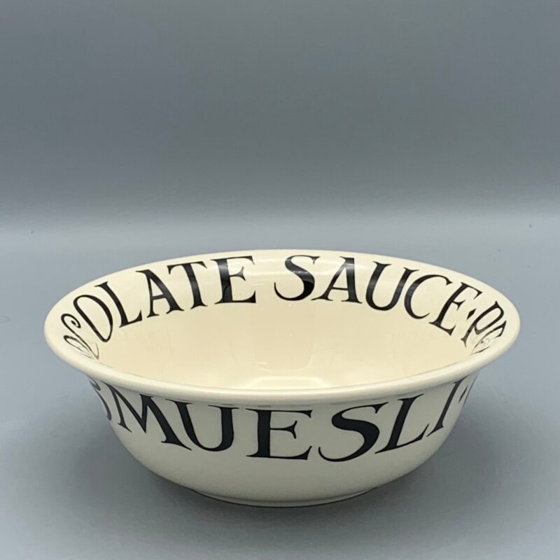 Cereal Bowl Black Toast