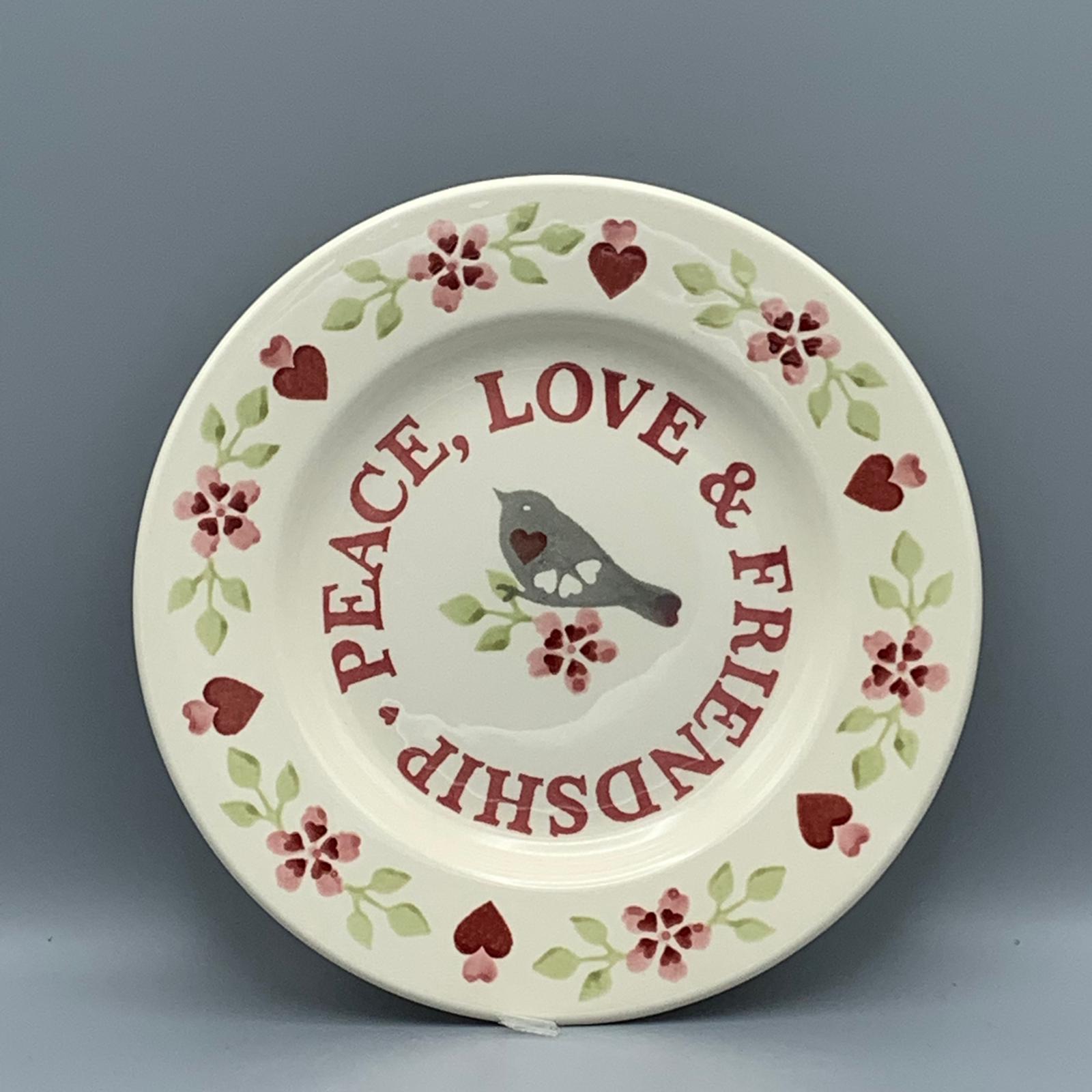 8 1/2 Inch Plate Lovebirds