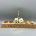 Wooden Eggs Holder Black Toast