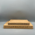 Medium Wooden Chopping Board Black Toast
