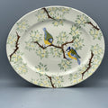 Medium Oval Platter Blossom &amp; Blue Tits B Choice