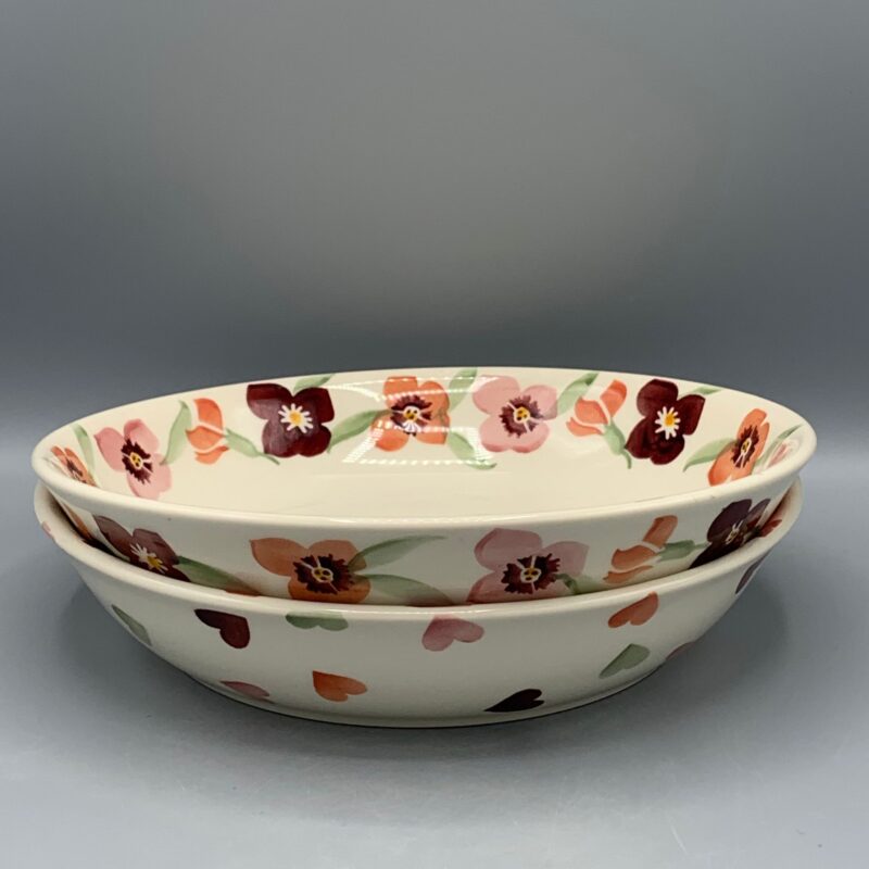 Medium Pasta Bowl Pink Wallflower