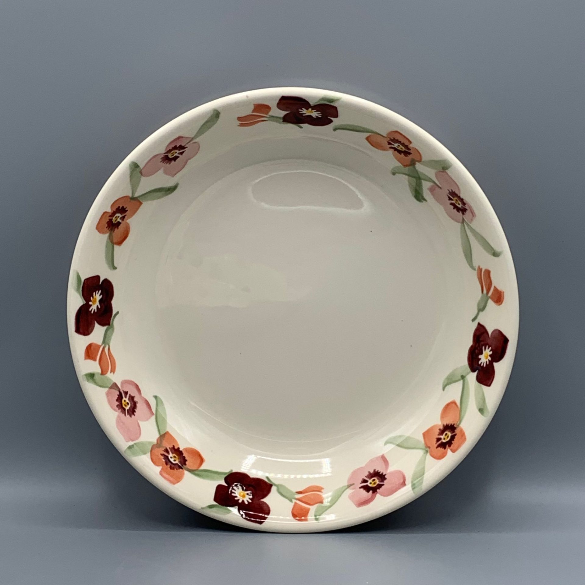 Medium Pasta Bowl Pink Wallflower