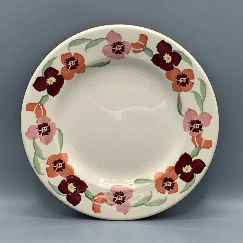 8 1/2 Inch Plate Pink Wallflower