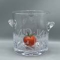 Small Ice Bucket Glass Black Toast