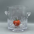 Small Ice Bucket Glass Black Toast