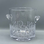 Small Ice Bucket Glass Black Toast