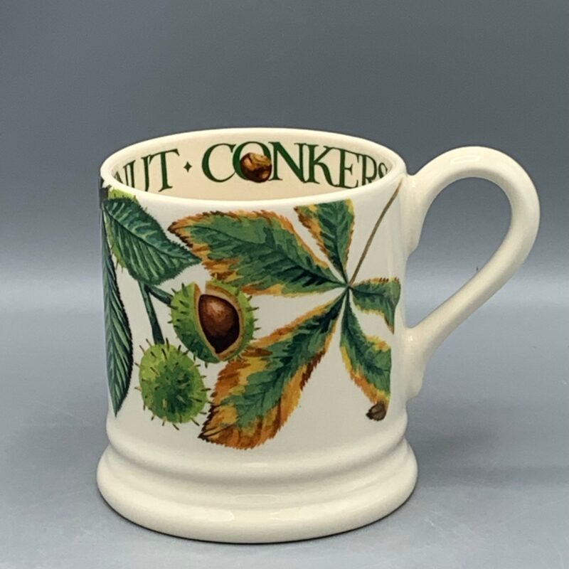 1/2 Pint Mug Trees &amp; Leaves Horse Chestnut &amp; Conker