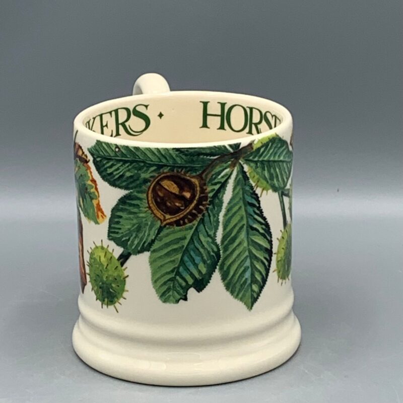 1/2 Pint Mug Trees &amp; Leaves Horse Chestnut &amp; Conker