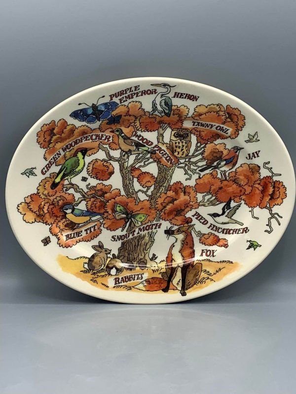 Small Oval Platter In An Oak Tree, In The Woods