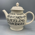 4 Mug Teapot Black Toast B Keus