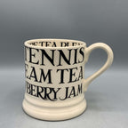 1/2 Pint Mug Black Toast Cream Tea