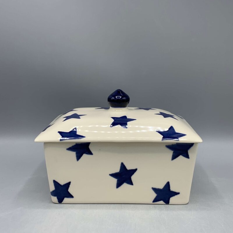 Small Butterdish Blue Star