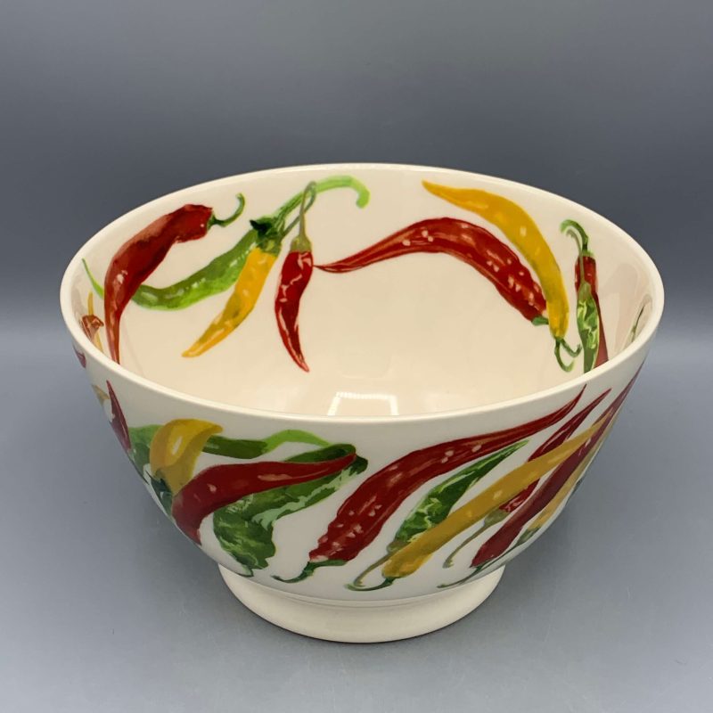 Medium old bowl Chillies