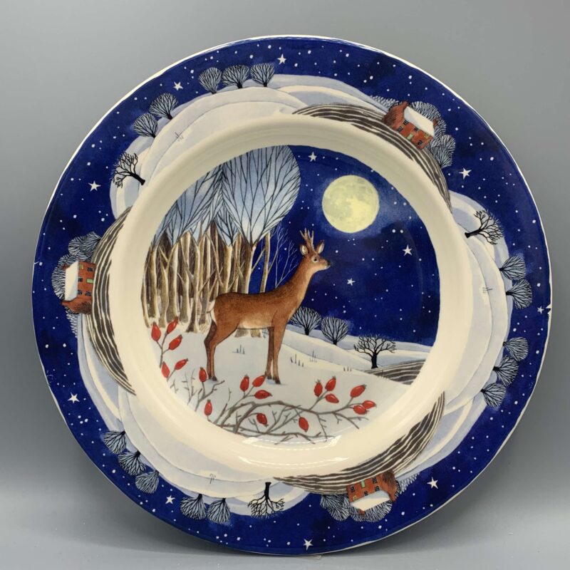 8 1/2 Inch Plate Midnight Deer