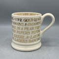 1/2 Pint Mug Gold Toast