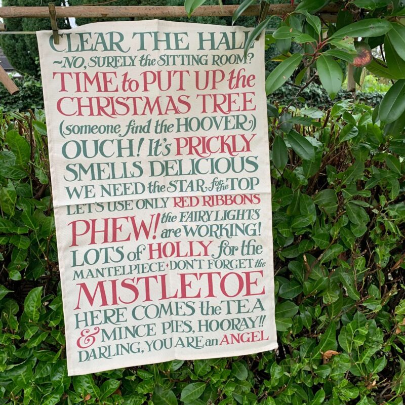 Tea Towel Christmas Toast