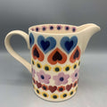 Medium Straight Jug Hearts & Flowers