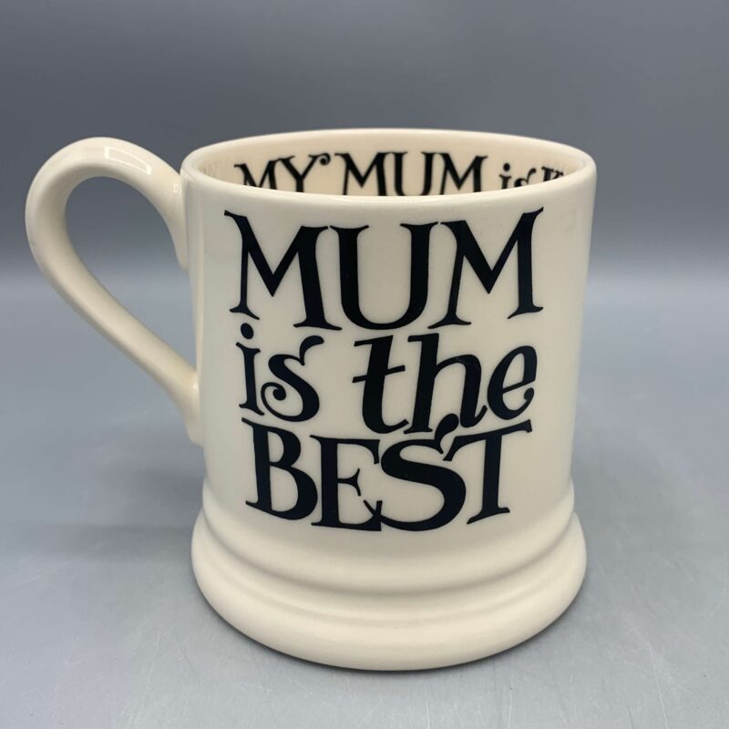 1/2 Pint Mug Black Toast Toast My Mom Is My Hero