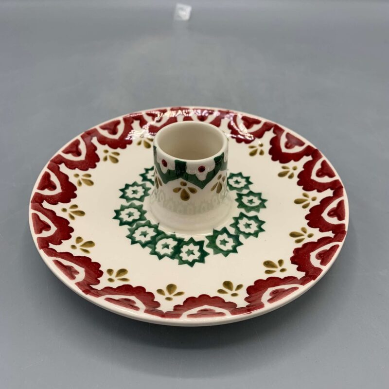 Saucer Candle holder Christmas Joy 2024
