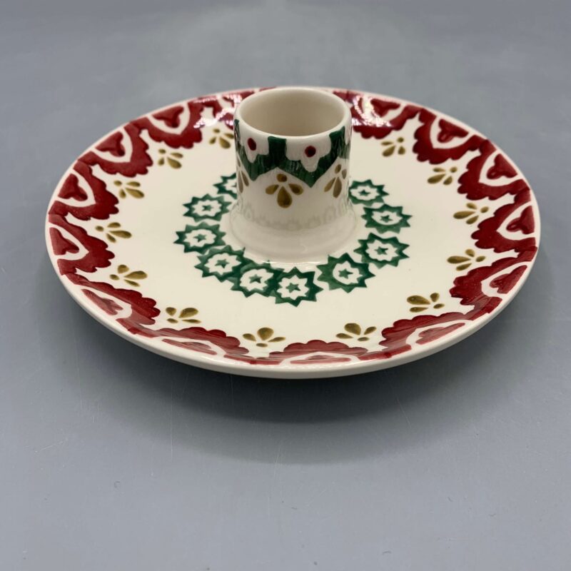 Saucer Candle holder Christmas Joy 2024