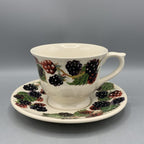 Small Teacup & Saucer Blackberry