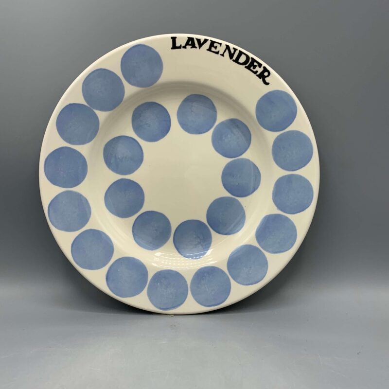 8 1/2 Inch Plate Lavender Colour Palette