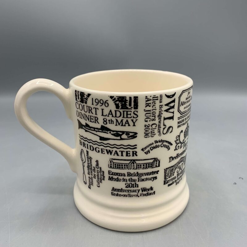 1/2 Pint Mug Backstamps From 40 Years