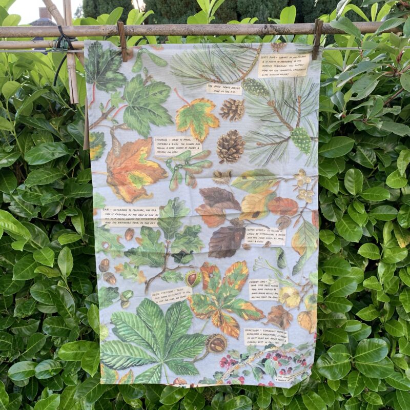 Tea Towel Trees and Leaves