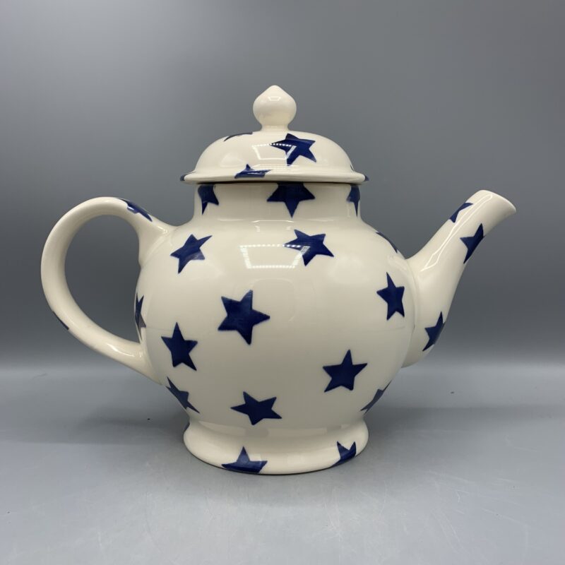 4 Mug Teapot Blue Star