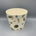 Medium Plant Pot Egg & Feather