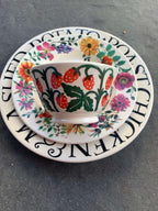 Small Old Bowl Raspberries