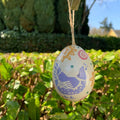 Small Tin Egg Decoration Hen & Border