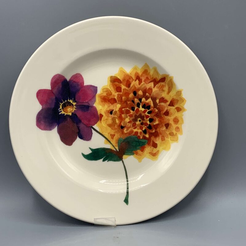 6 1/2 Inch plate Garden Flowers
