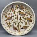 Round Tin Tray Partridge In A Pear Tree
