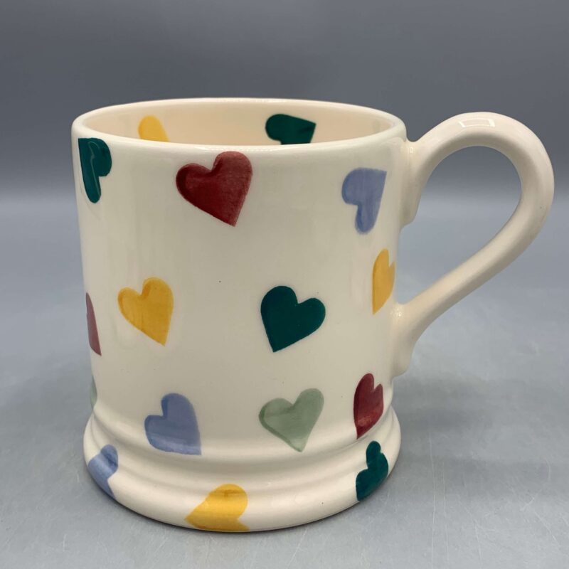 1/2 Pint Mug Polka Hearts
