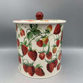 Tin Biscuit Barrel Strawberries