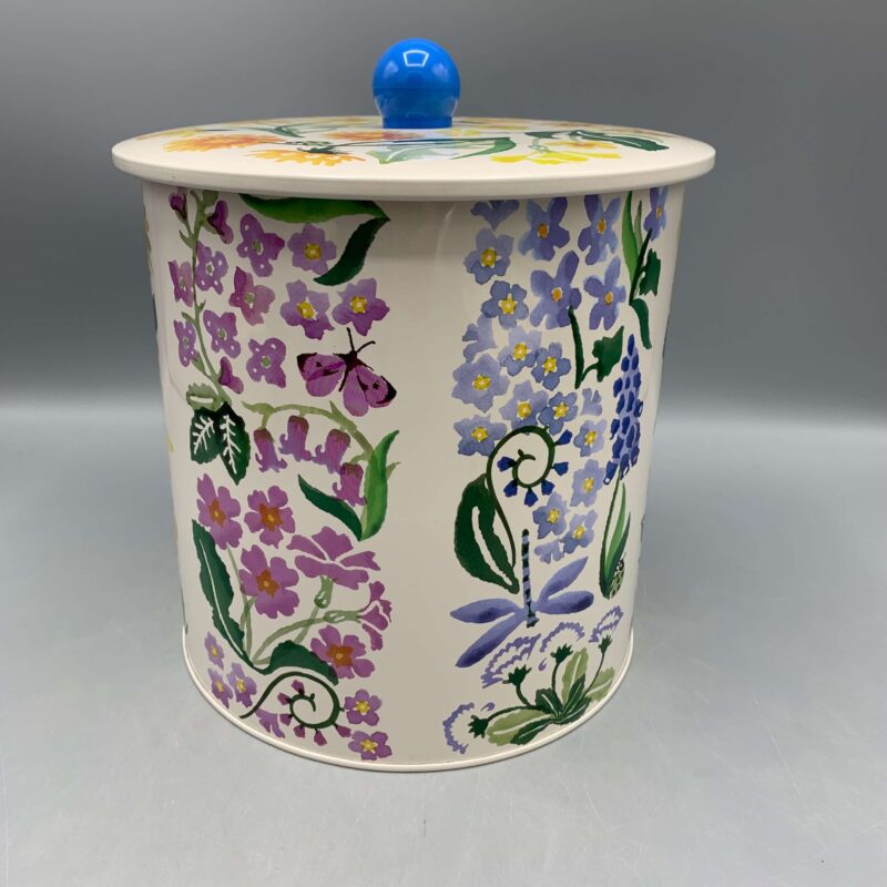 Tin Biscuit Barrel Wild Flowers