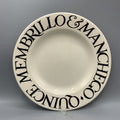 8 1/2-Zoll-Teller Black Toast Quitte Membrillo &amp; Manchego