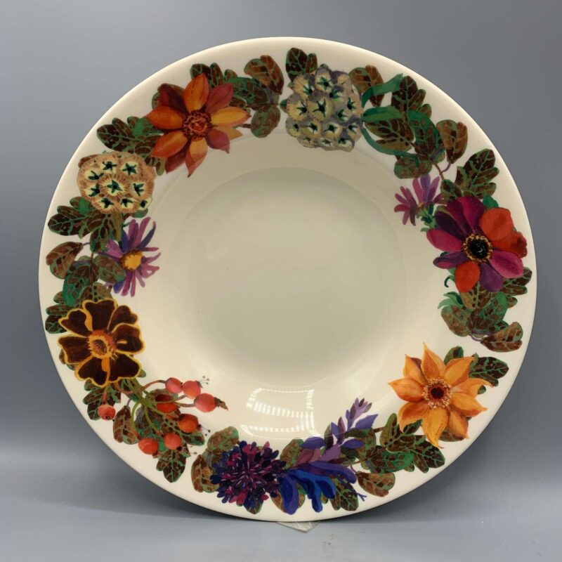 Autumn Flowers Soup Plate