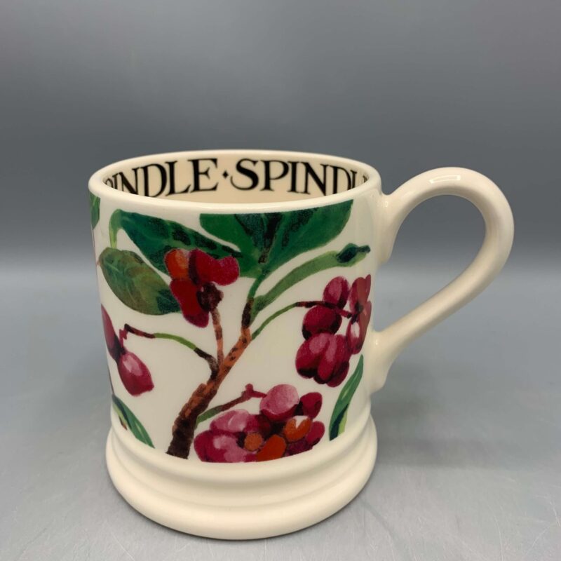 1/2 Pint Mug Trees &amp; Leaves Spindle