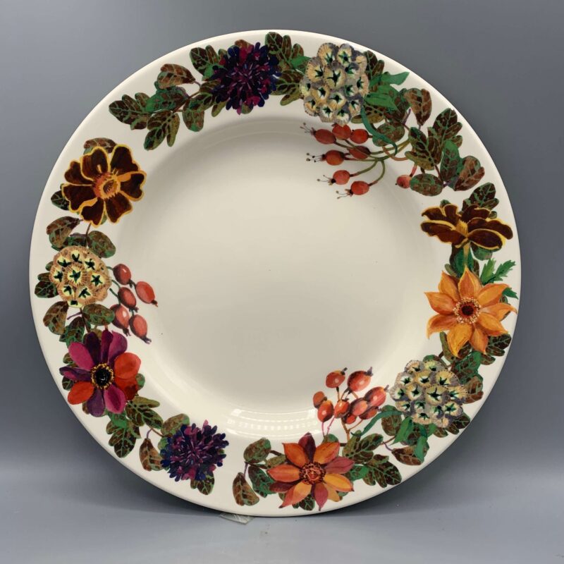 10 1/2 Inch Plate Autumn Flowers