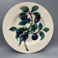 8 1/2 Inch Plate Trees & Leaves Damson